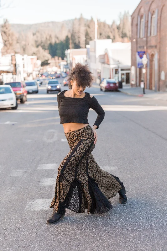 Flamenco Skirt- Black Gold w/out Lace