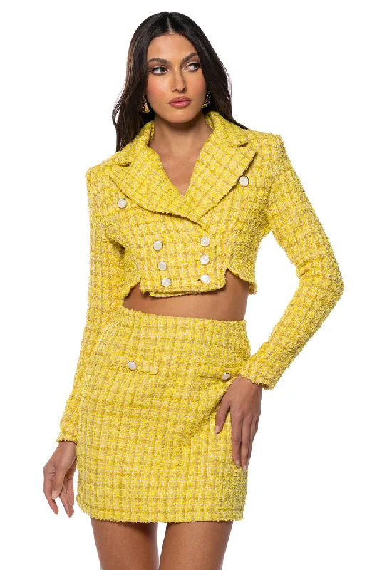 SO CHER TWEED MINI SKIRT SET