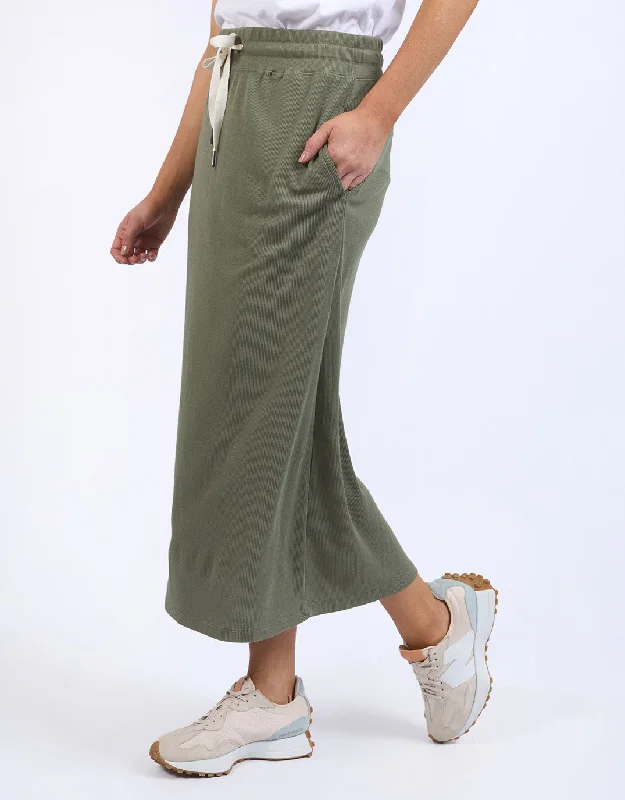 Xanthe Rib Skirt - Clover