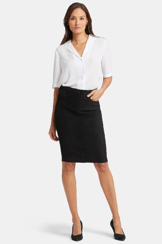 5-Pocket Pencil Skirt - Black