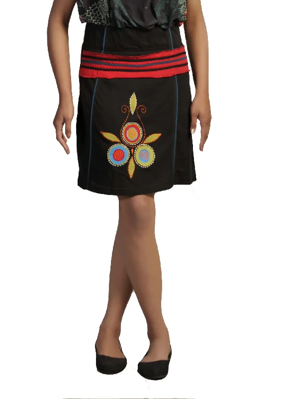 TATTOPANI-cotton-mini-skirt-with-an-elasticated-waistband