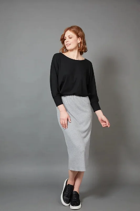 Eb & Ive - Studio Jersey Skirt - Gray