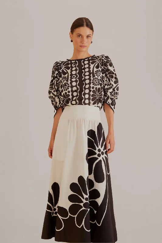 Black Palermo Maxi Skirt