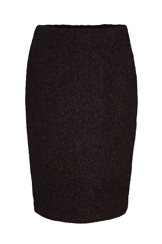 Parisienne Look pull on Skirt | CERISE BLACK | 8189ZR