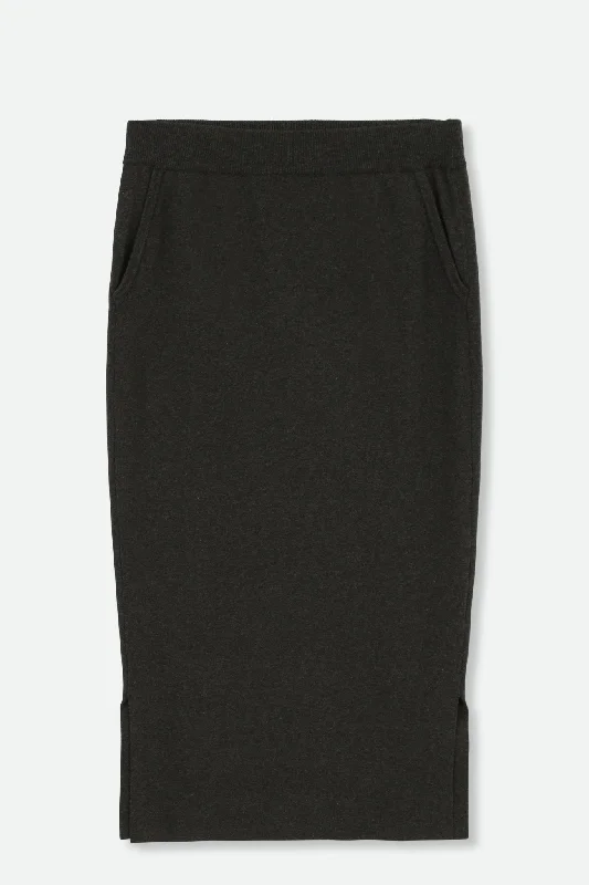 SICILY PENCIL SKIRT IN KNIT PIMA COTTON STRETCH