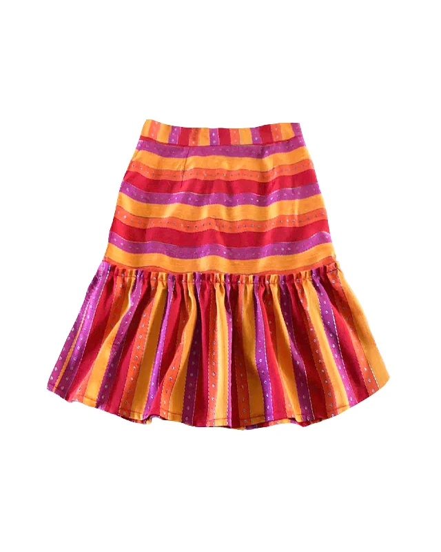 SAMANTA SKIRT- Multi Stripes