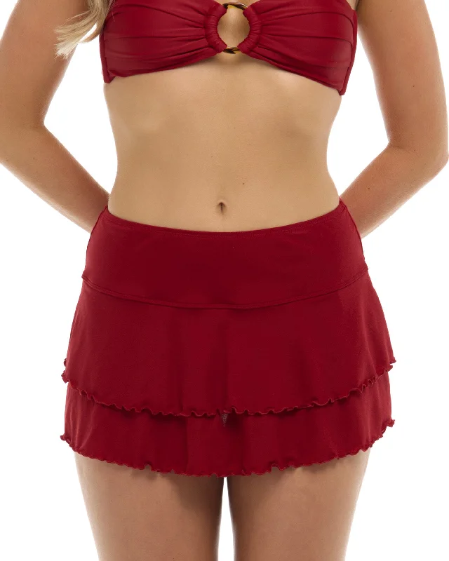 Smoothies Lambada Cover-Up Skirt - Cranberry