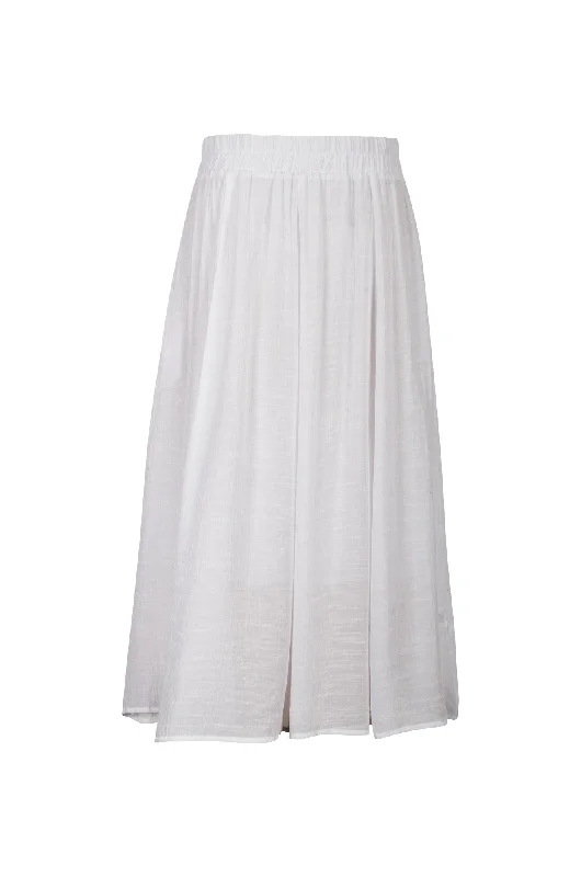 Soft Crosshatch Skirt | WHITE | 8837A1