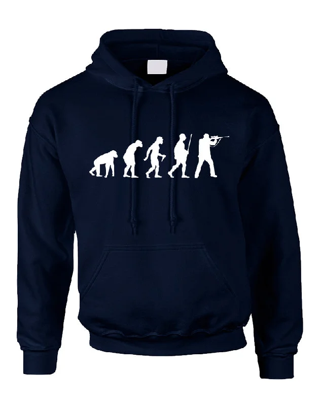 Adult Hoodie Hunting Evolution Funny Hunting Sweatshirt