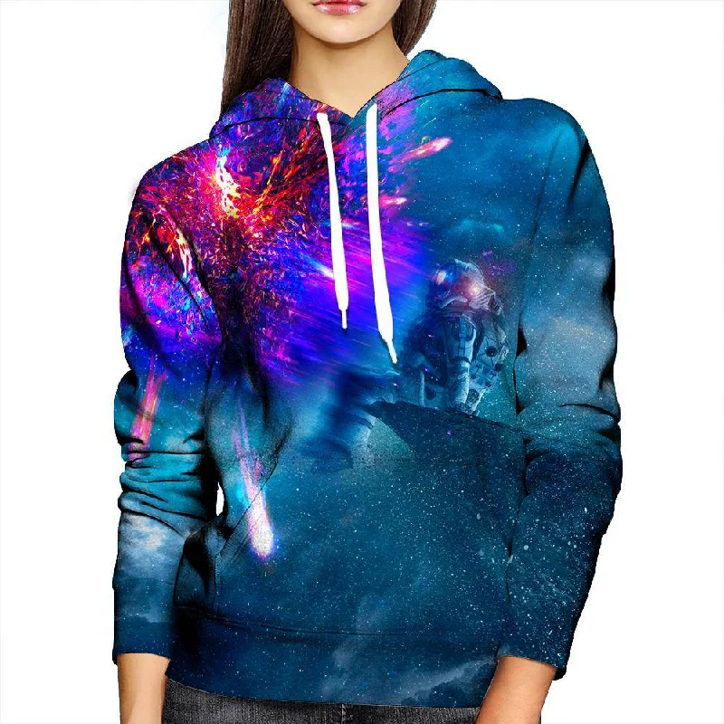 Astronaut Galaxy Womens Hoodie