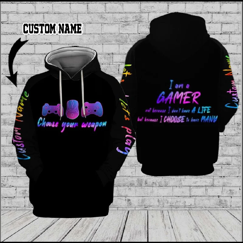 Choose Your Weapon 3D Custom Hoodie