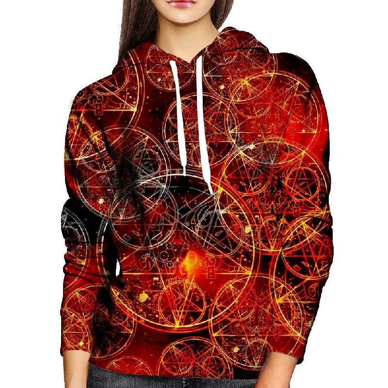 Conjuring Symbols Womens Hoodie