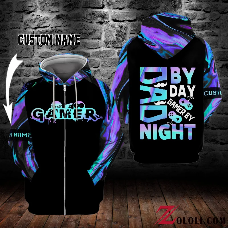 Dad by day gamer by night Hoodie 3D Custom LKT