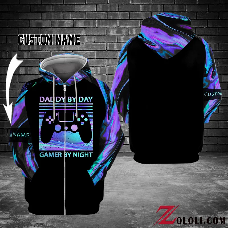 Daddy By DAY Gamer By Night Hoodie 3D Custom TXX