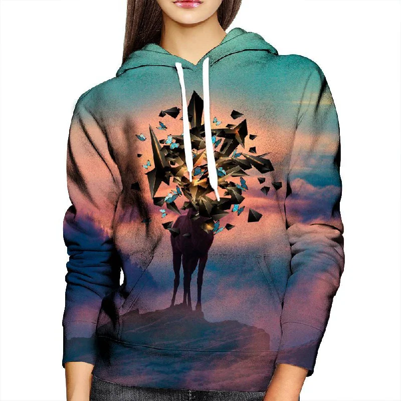 Deer Shapes Womens Hoodie