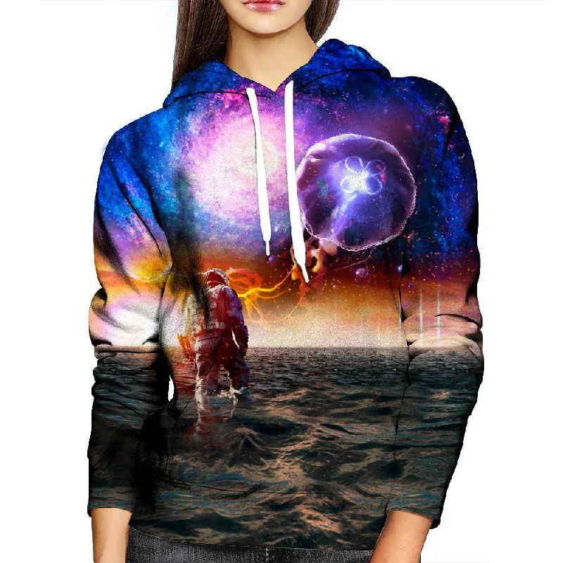 Galactic Jellyfish Womens Hoodie