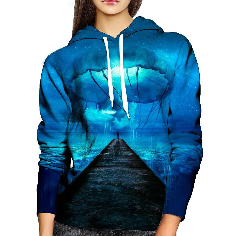 Giant Jellyfish Womens Hoodie