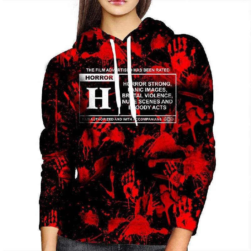 Horror Film Classification Womens Hoodie