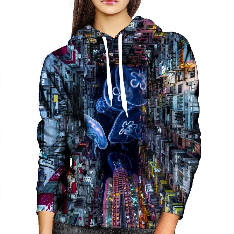 Jellyfish Invasion Womens Hoodie