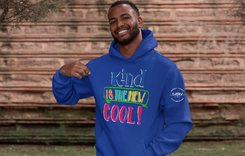 "KIND IS THE NEW COOL" Graffiti Look Preimum Cotton Unisex Hoodie