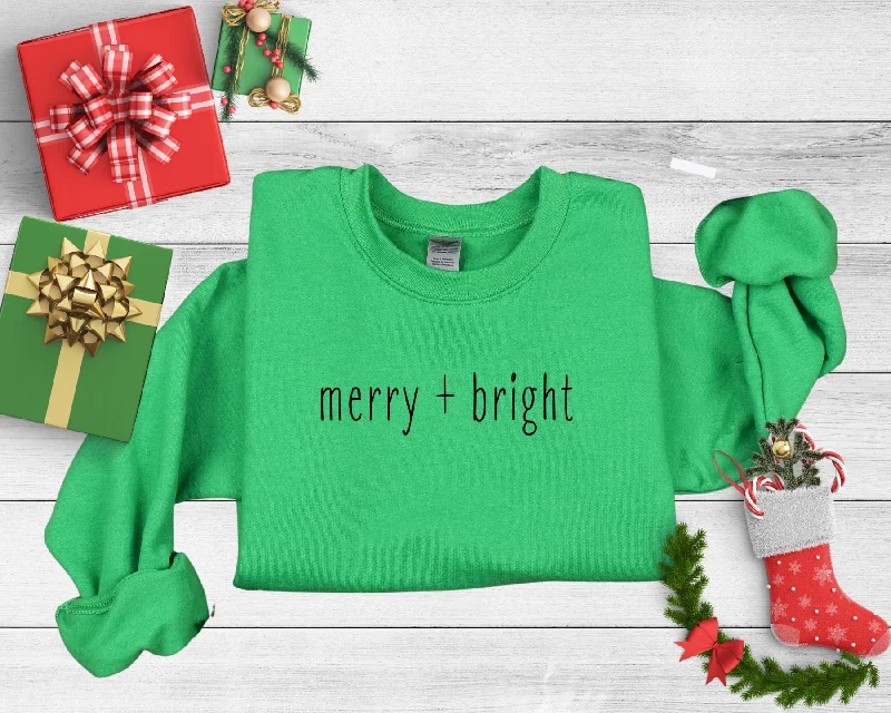 Merry + Bright Ladies Minimalist Sweatshirt