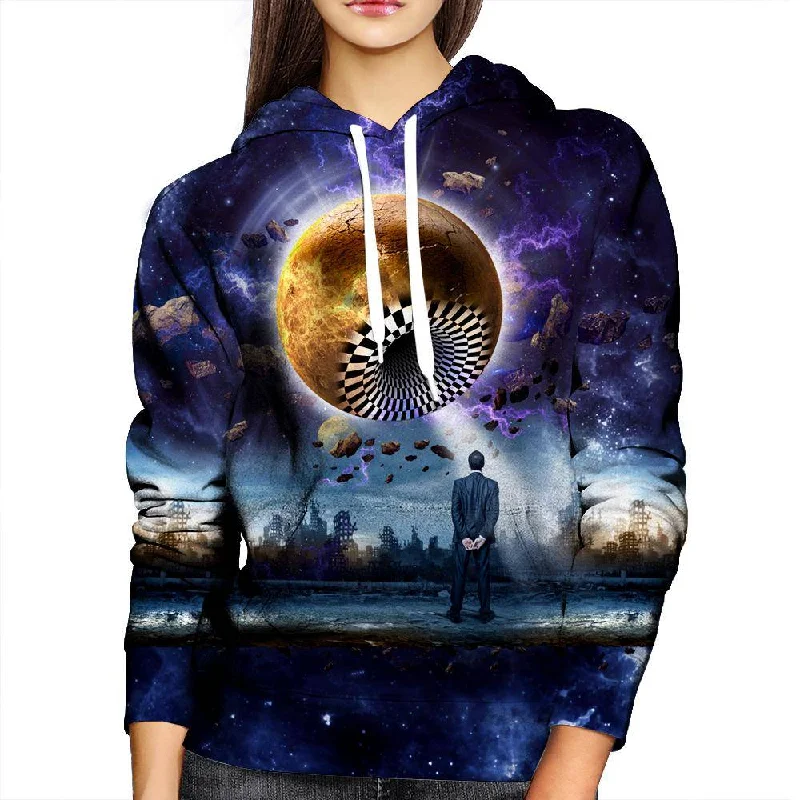 Planetary Hole Womens Hoodie