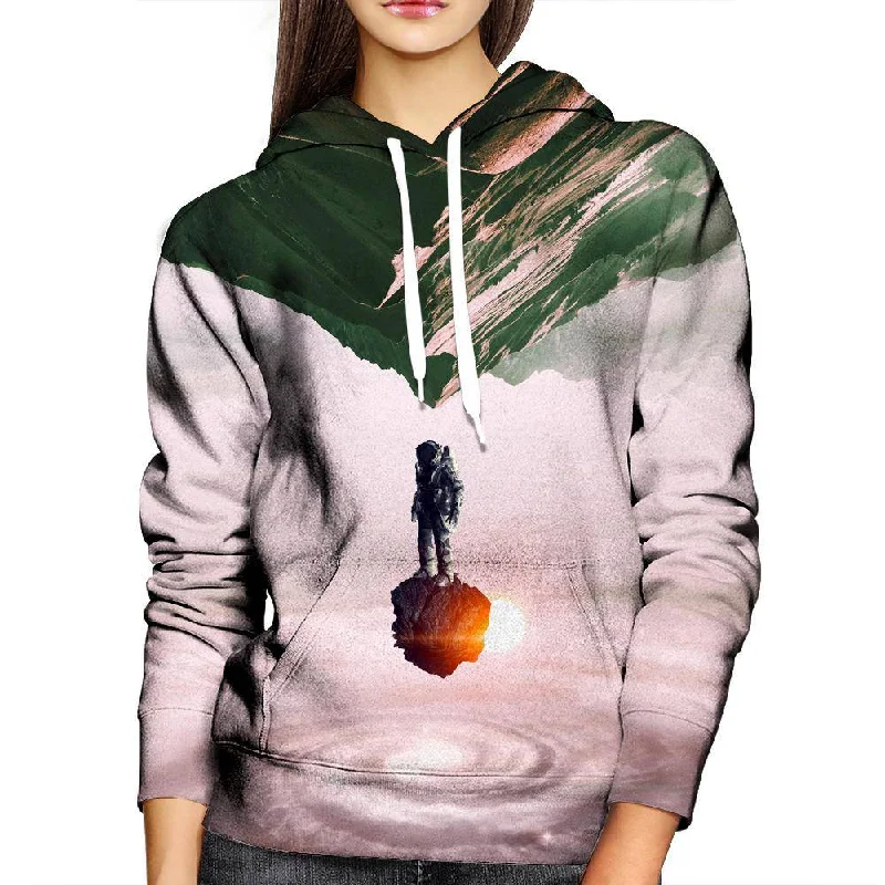 Surreal Astronaut Womens Hoodie