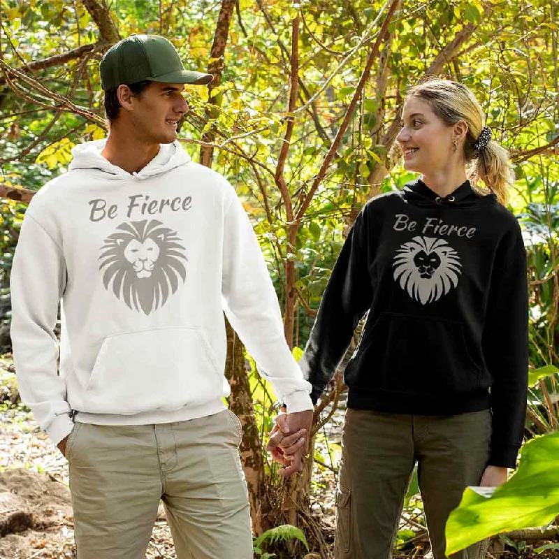 Be Fierce Lion graphic print hoodies for male & female