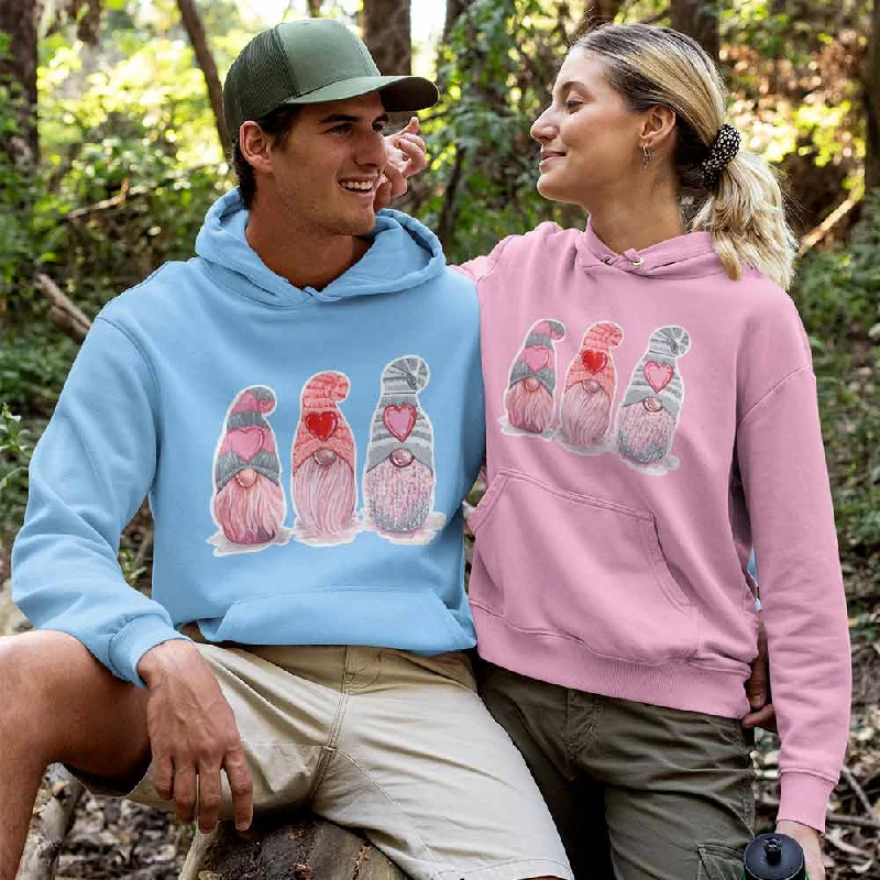 Valentine Gnomes print hoodies for men & women