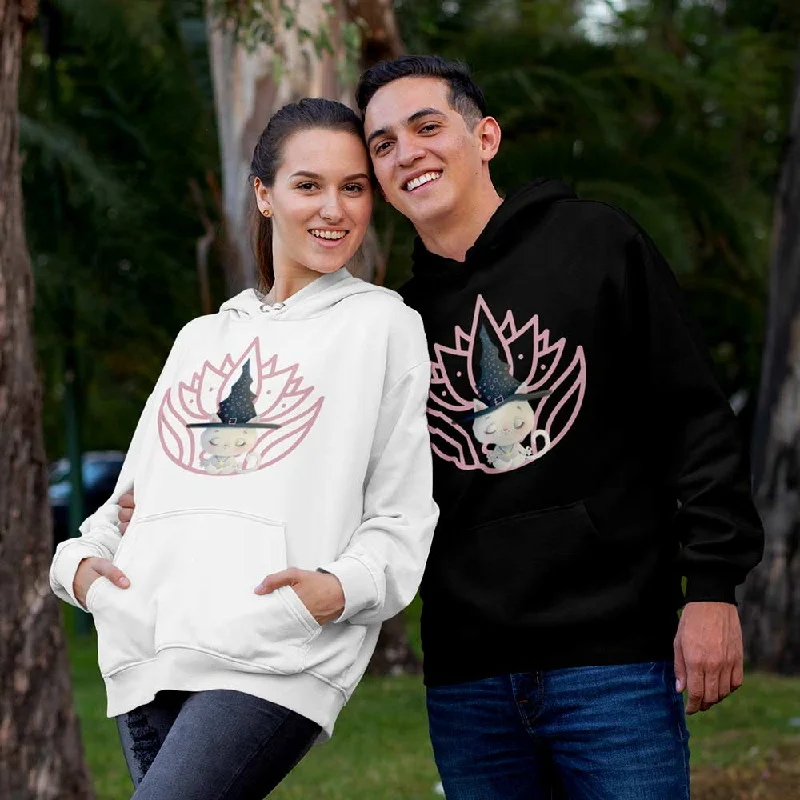 Mystical Meditation Kitty Graphic hoodies design for couple