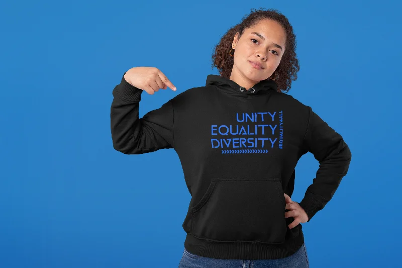 "UNITY EQUALITY DIVERSITY" Premium Organic Cotton Unisex Hoodie