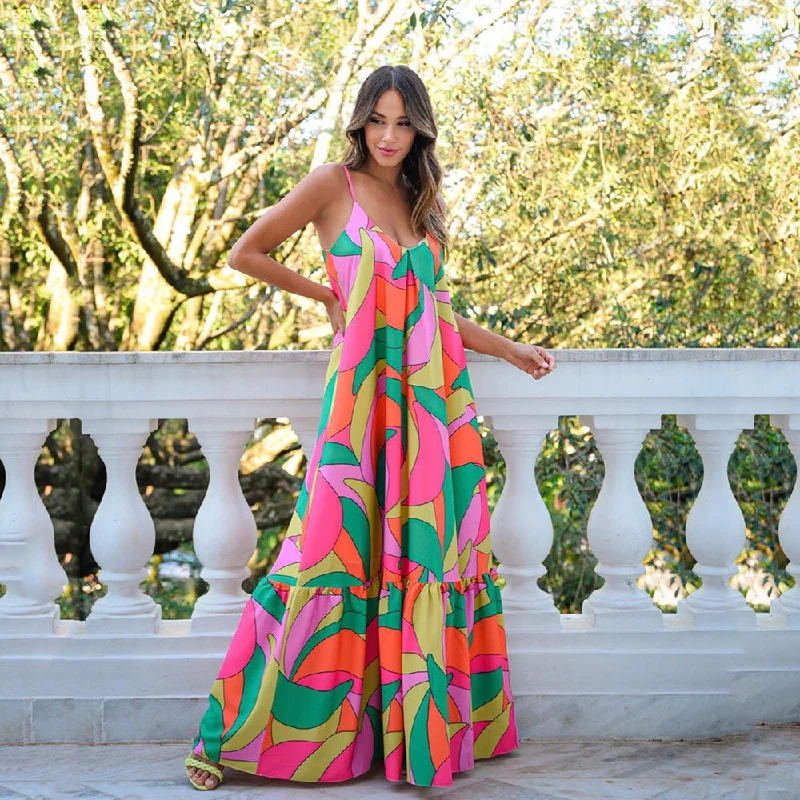 Summer Bohemian Backless Long Dresses