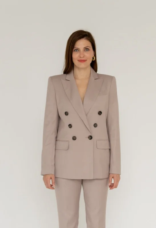 Double-breasted Blazer Beige