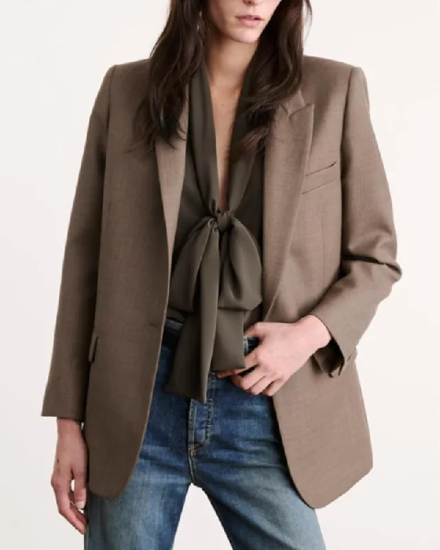 Nili Lotan - Diane Blazer in Taupe Grey