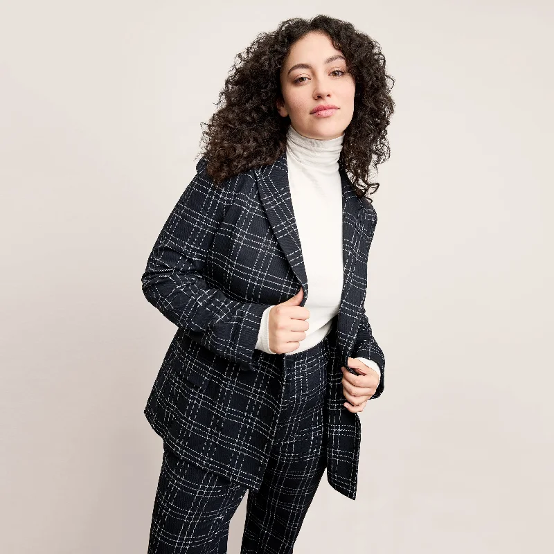 O'Hara Blazer - Knit Suiting :: Plaid