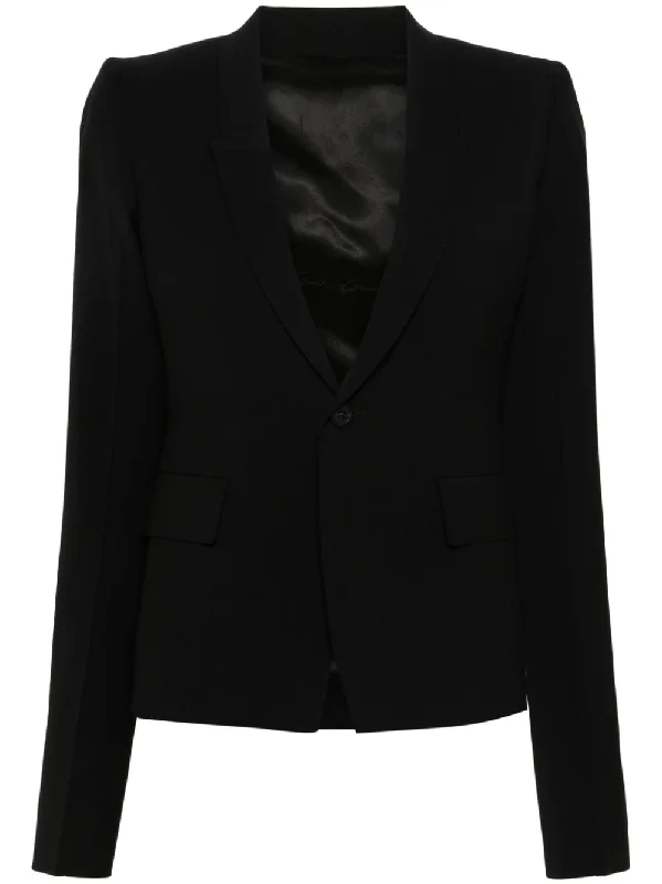 wool single-breasted blazer