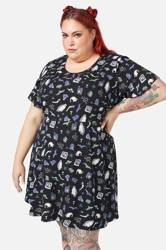 Curve Goth Motif Dress