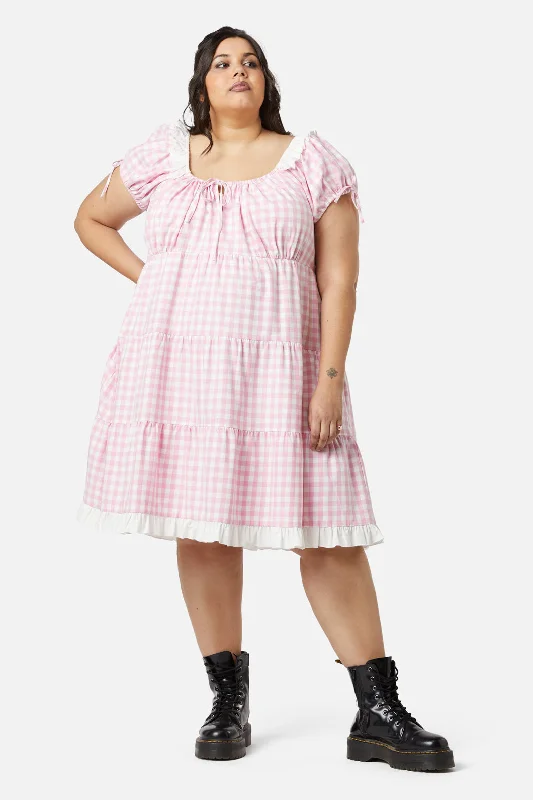 Curve Picnic Party Ruffle Dress