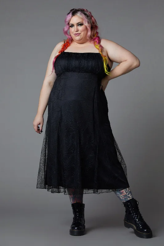 Curve Interwebs Mesh Dress