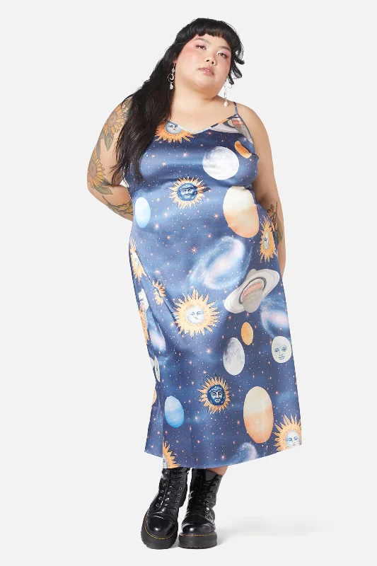 Curve Moonlit Satin Dress