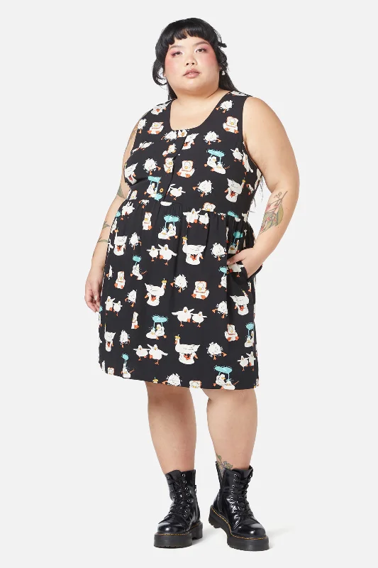 Curve Puddle Duck Dress