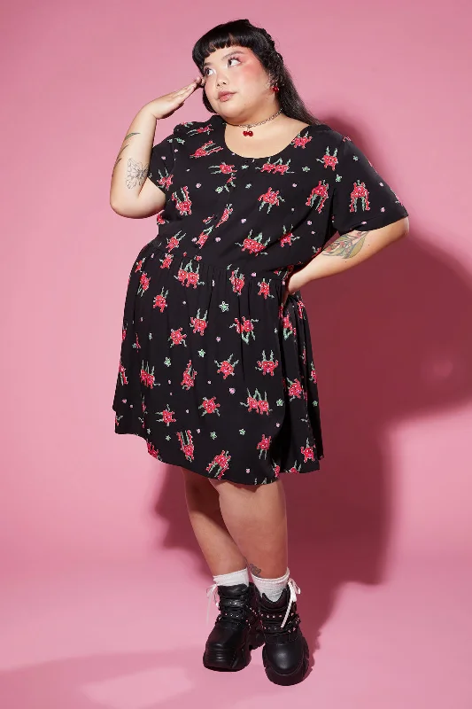 Curve Cheeky Cherries Printed Dress