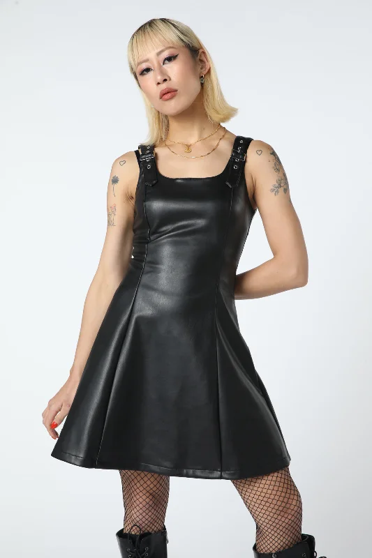 Runaways PU Strap Dress