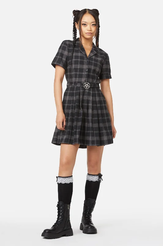 Victoria Tartan Pleated Dress