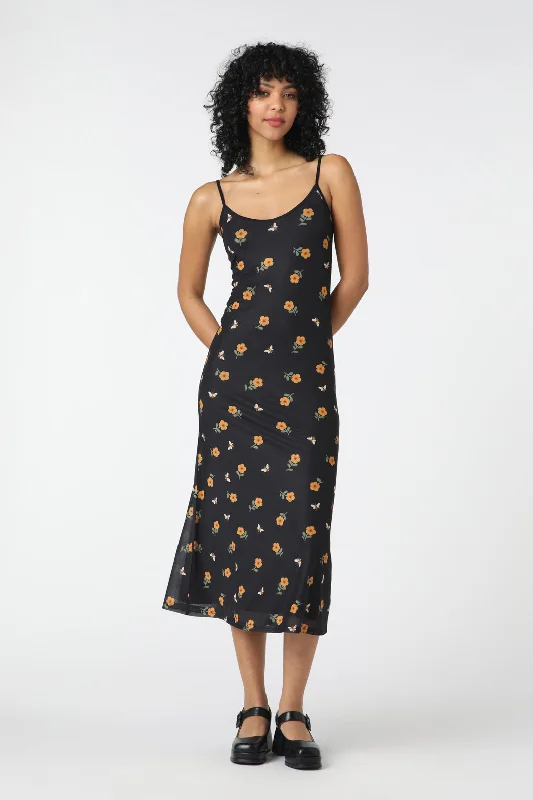 Bees & Blooms Mesh Dress