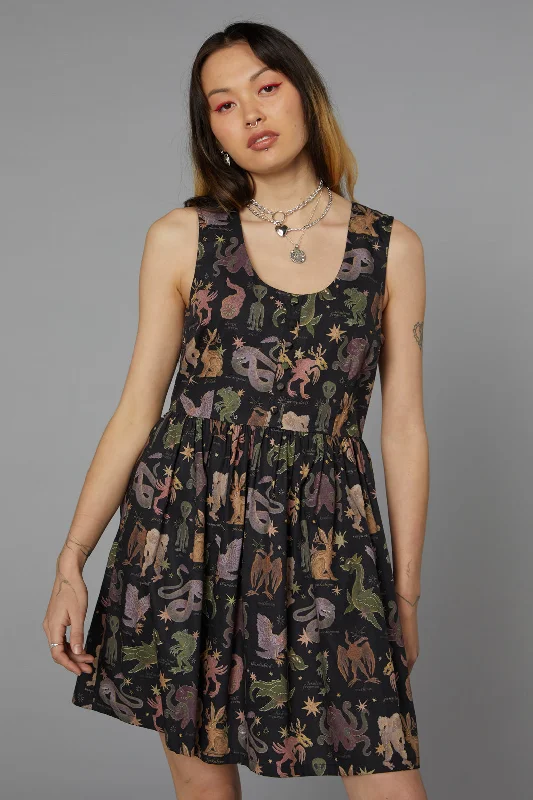 Cryptid Print Dress