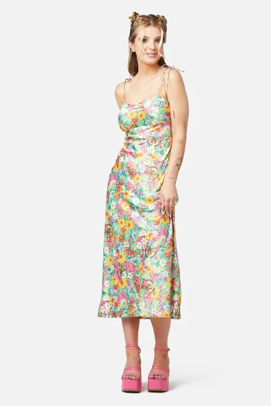 Glade Satin Slip Dress