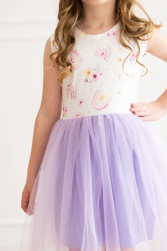 SALE Rainbow Meadows Tank Tutu Dress