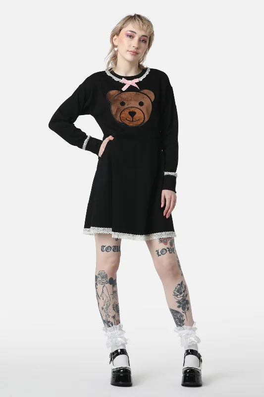 Teddy Lace Jersey Dress