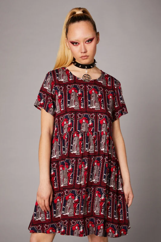 Vampire Goth Print Dress